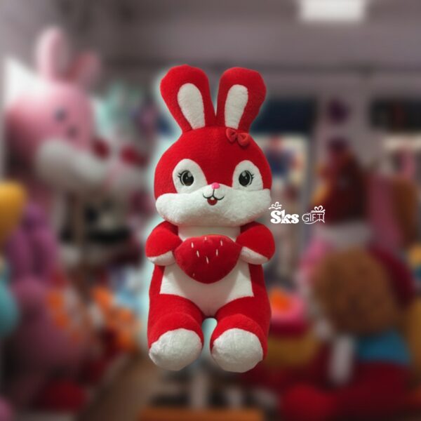 Strawberry Rabbit Plush Toy