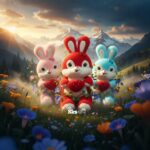 Strawberry Rabbit Plush Toy