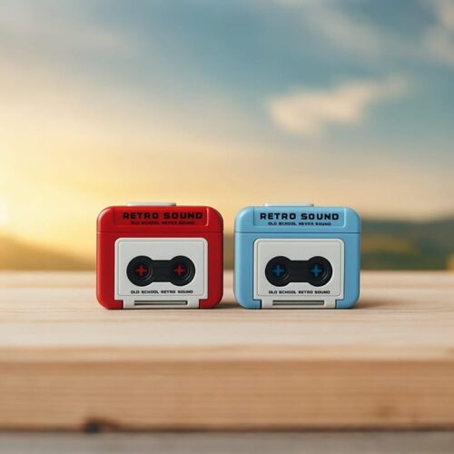 Retro Recorder key chain