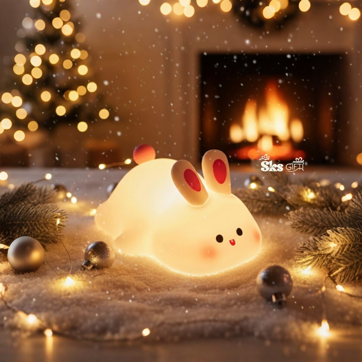 Sleeping Rabbit Light Lamp