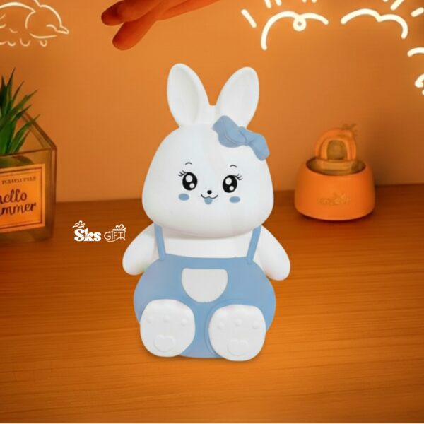 Silicon Rabbit Patting Lamp, Cute Night Light for Kids and Baby, Bedside Night Lamp