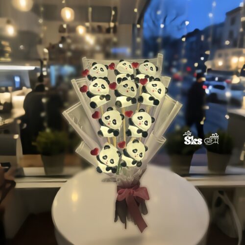 Heart Panda bouquet