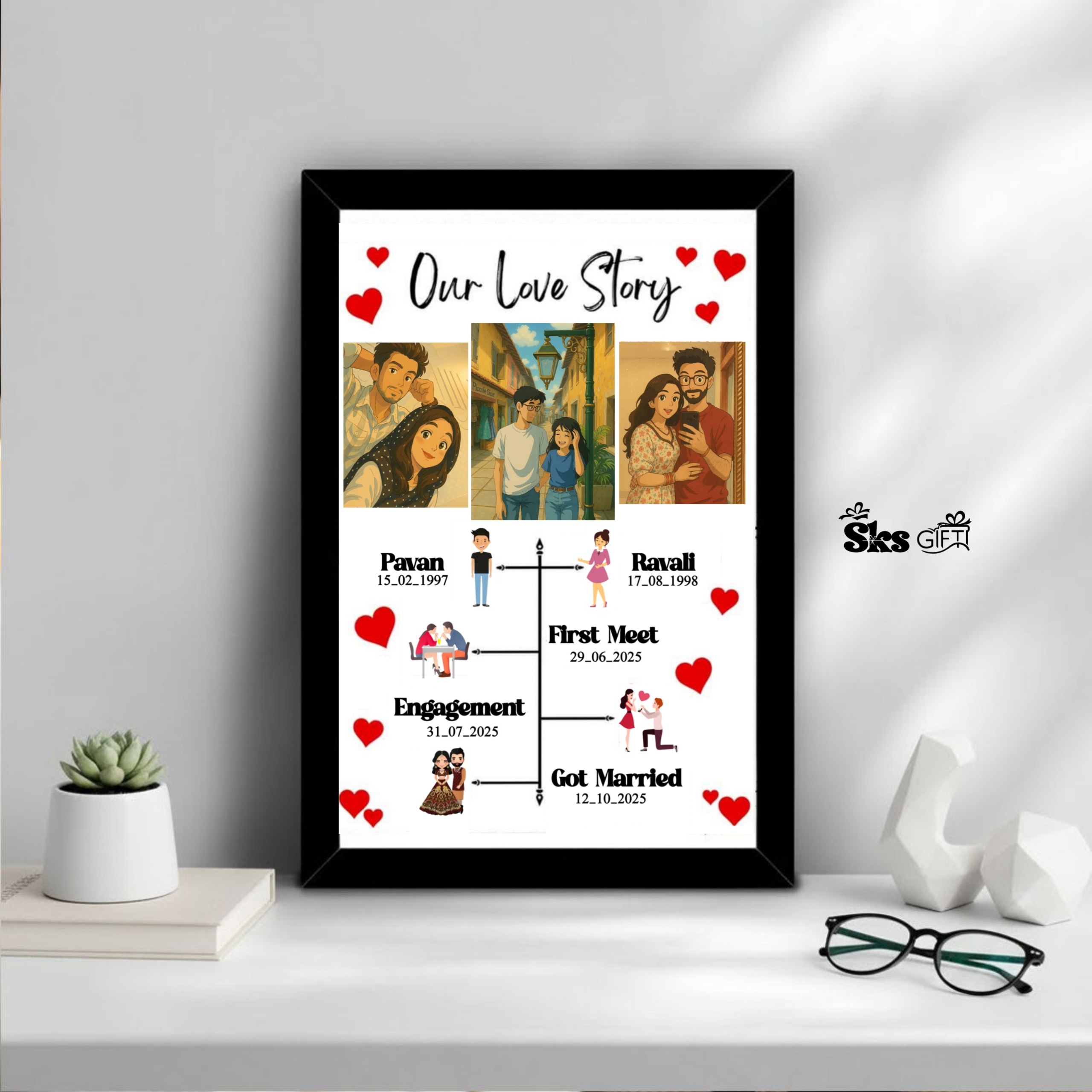 Our Love Story Photo Frame
