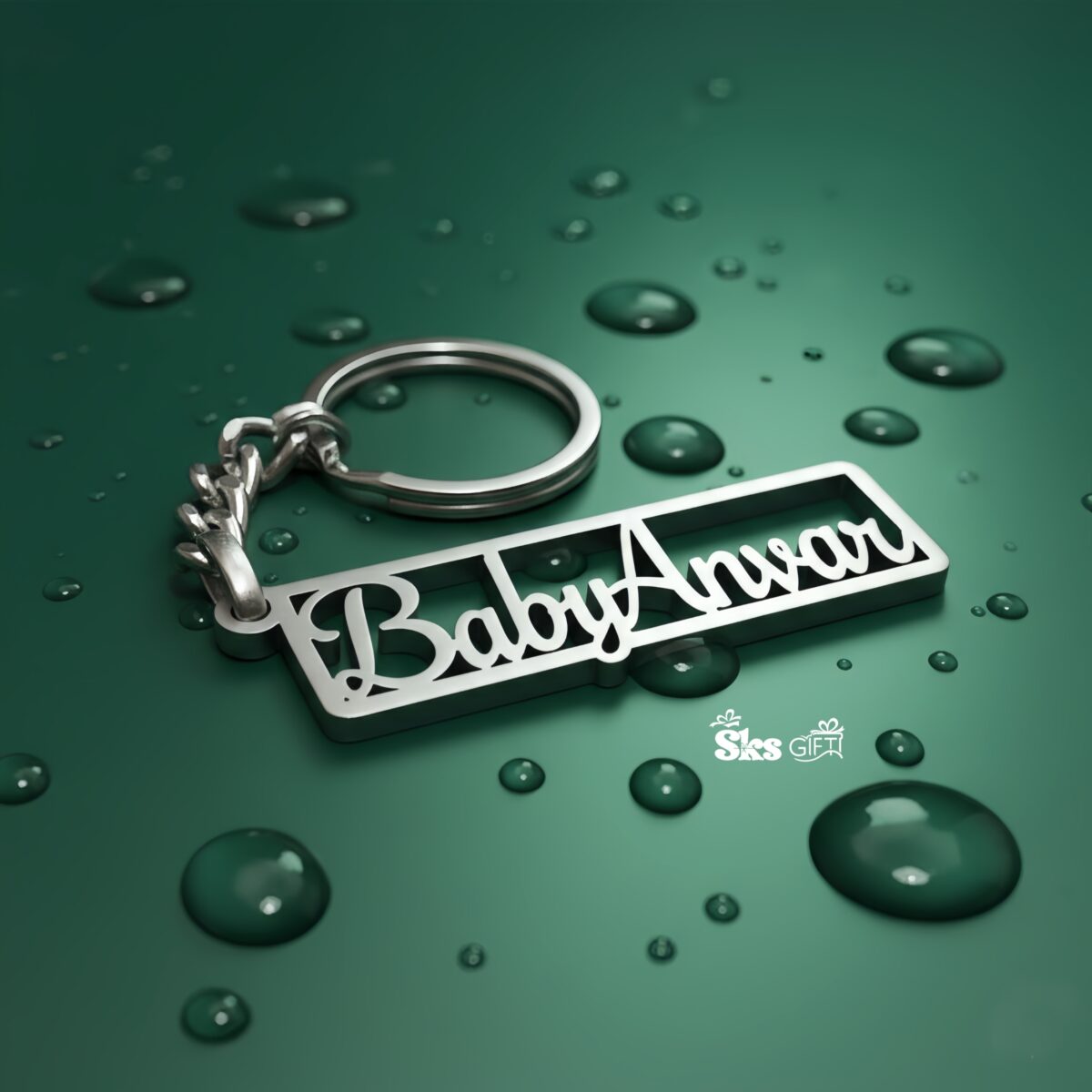 Steel Name  Keychain