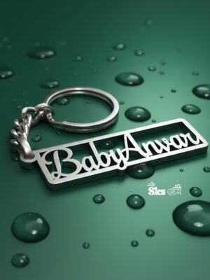 Steel Name Keychain