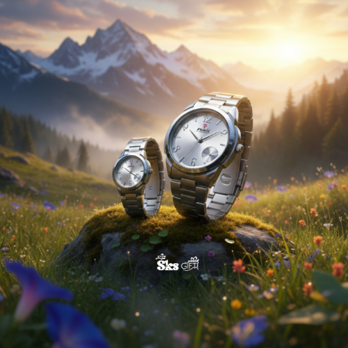 Romeo & Juliet Silver Couple Watches