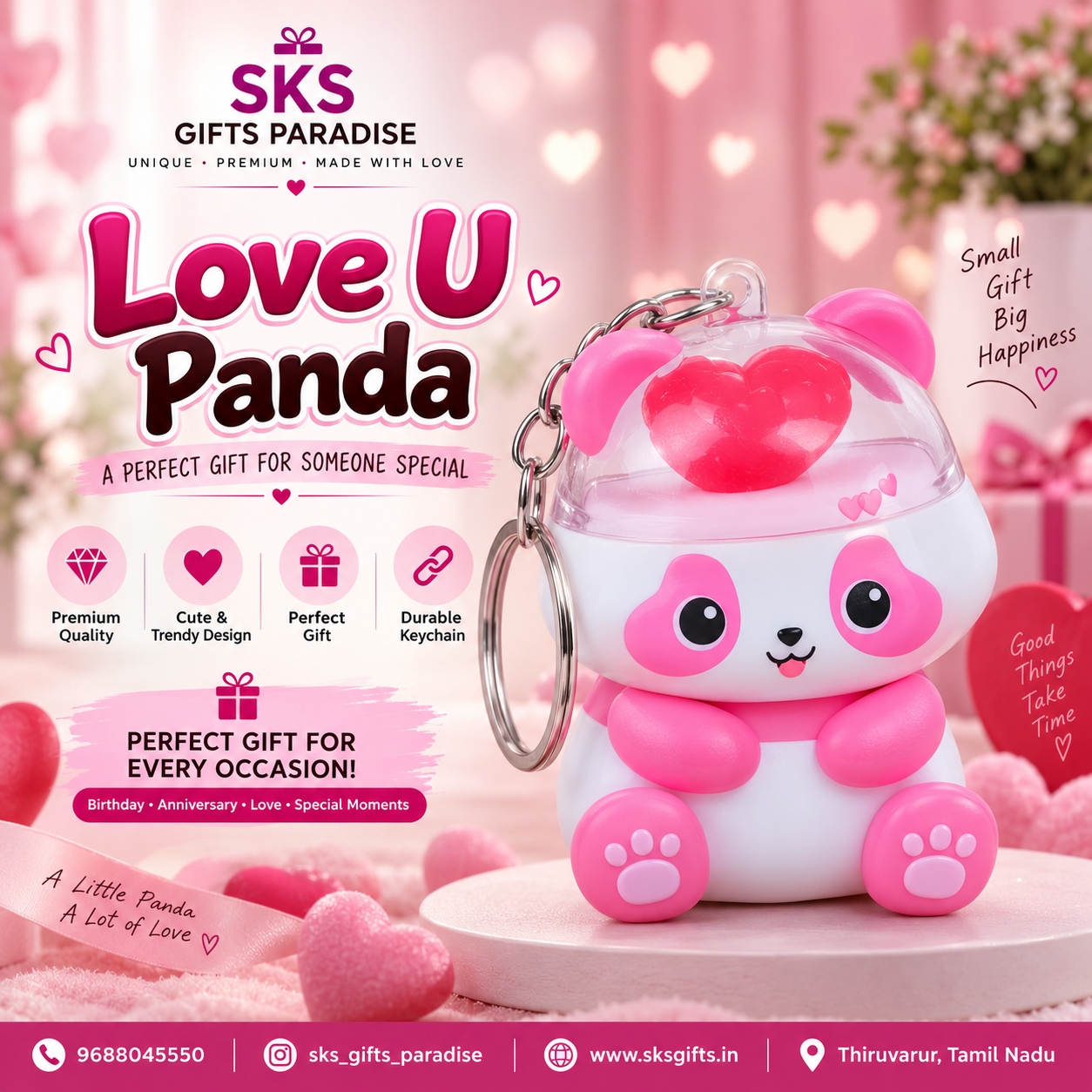 I Love You Panda Toy - Image 4