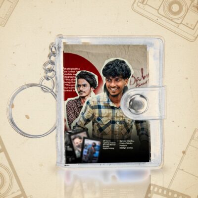 Customised Mini Album Plastic Keychain Mini Photo Book Keychains
