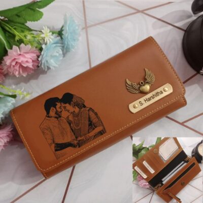 Personalized Ladies sketch wallet