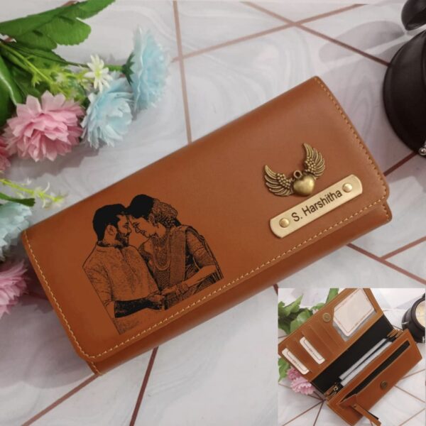 Personalized Ladies sketch wallet
