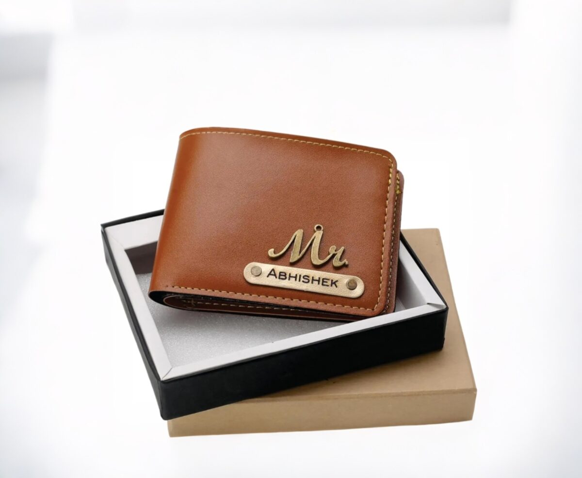 Personalized Men Wallet Name With & Charms