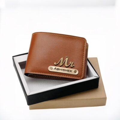 Personalized Men Wallet Name With  & Charms