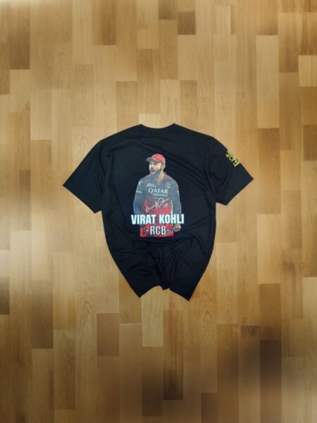 RCB : Virat Kohli Oversized Black T-Shirt