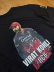 RCB :  Virat Kohli Oversized Black T-Shirt