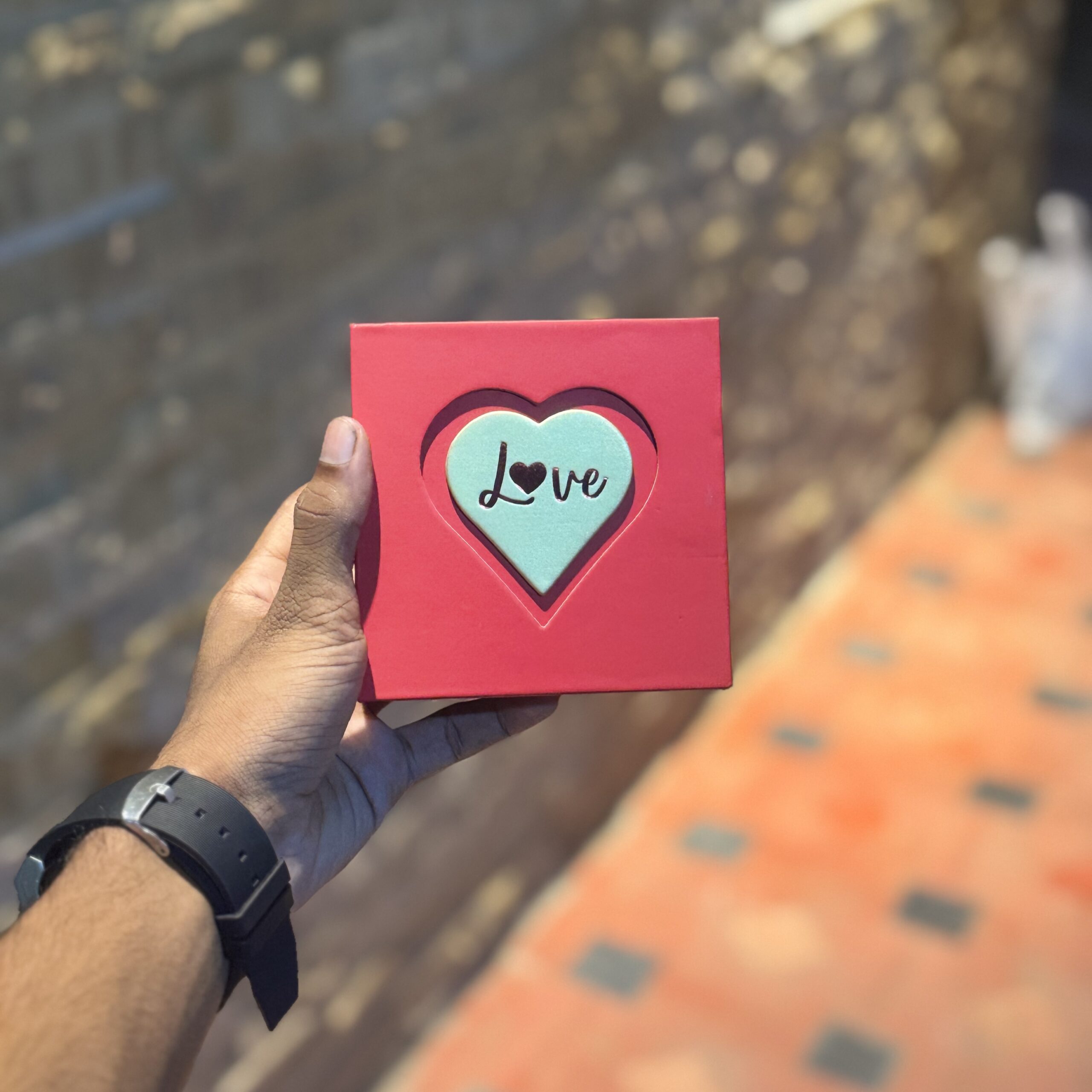 for Her – Heart Pendant with Scented Roses