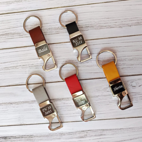 Hook Metal Printed Keychain