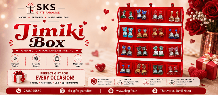 Jhumka Earrings Box 16 Pcs Set