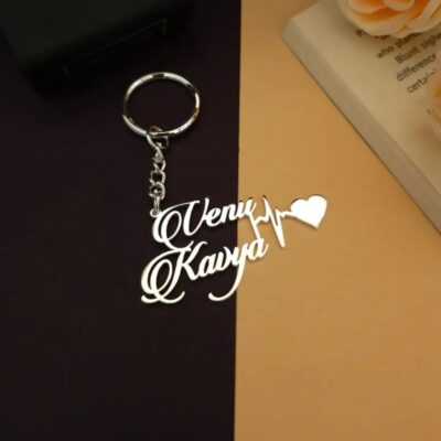 Customized  Couples Keychain