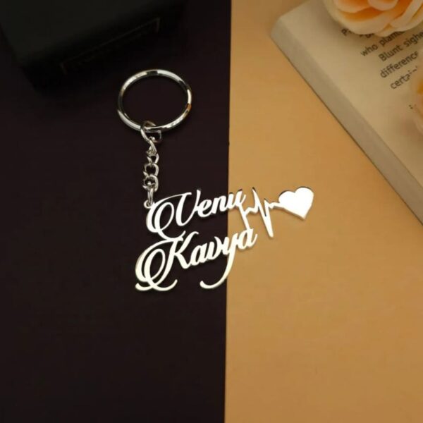 Customized  Couples Keychain