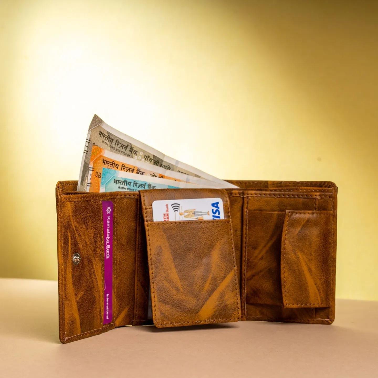 Mens 3 fold Wallet - Image 2