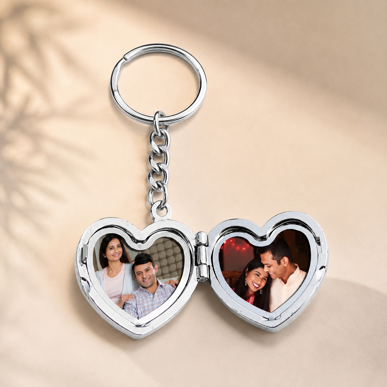 Heart Photo Keychain